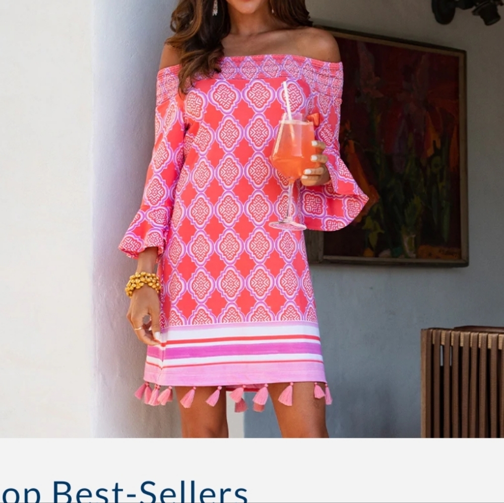 Cabana Life coral dress